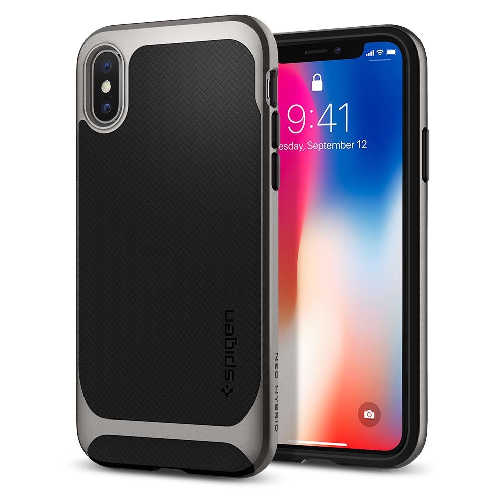 Ovitek Spigen "Neo Hybrid" za iPhone X - gunmetal