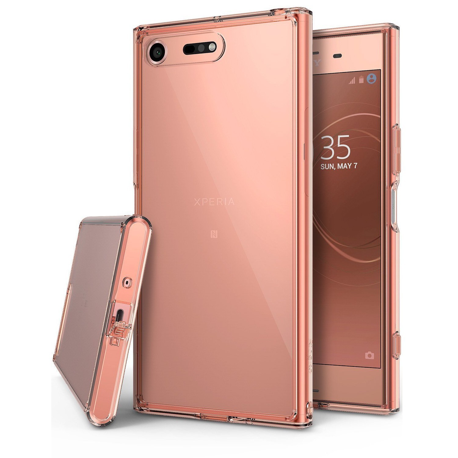 Ovitek Ringke "Fusion" za Sony Xperia XZ Premium - rose gold