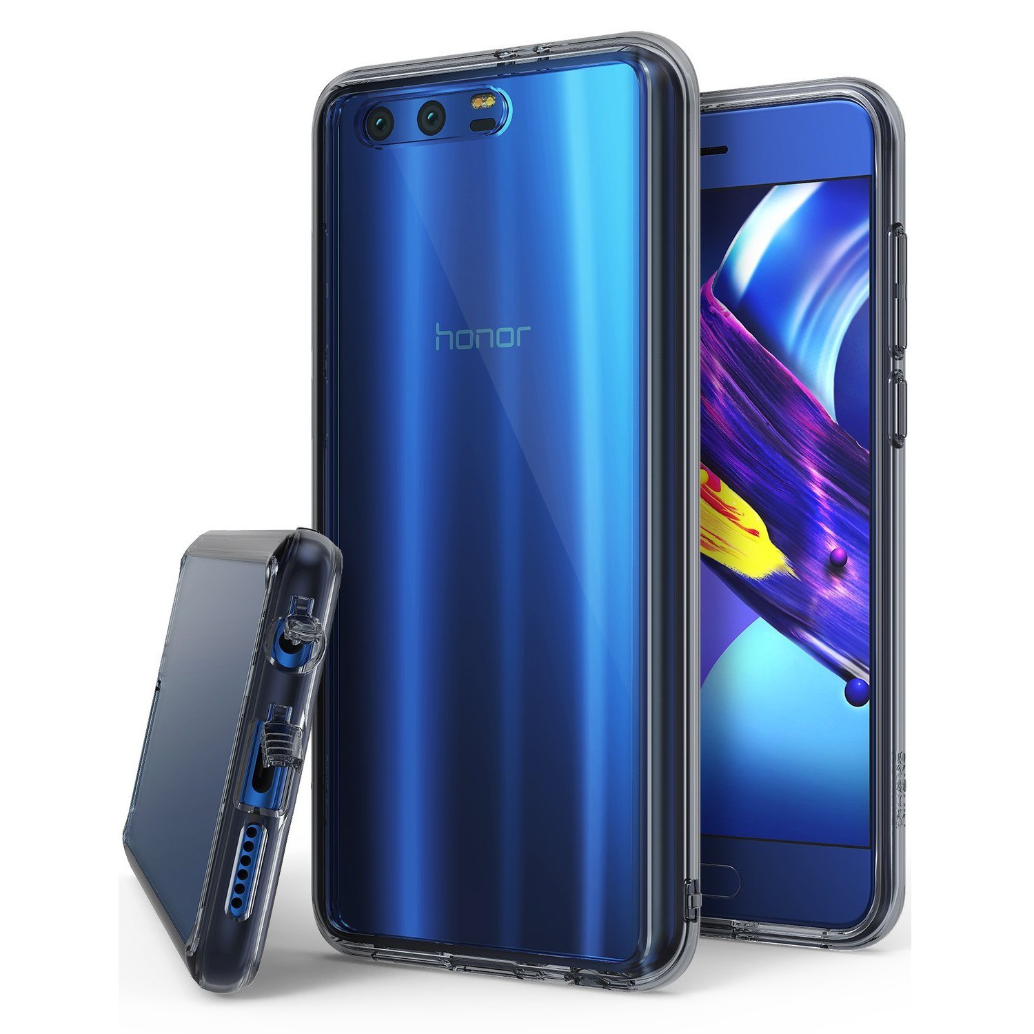 Ovitek Ringke "Fusion" za Huawei Honor 9 / Honor 9 Premium - smoke black