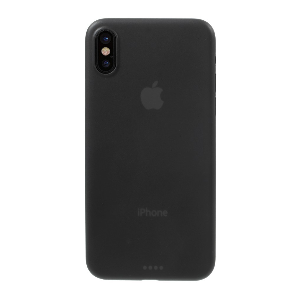 Ultra tanek trden 0.3 mm ovitek za iPhone X - črn