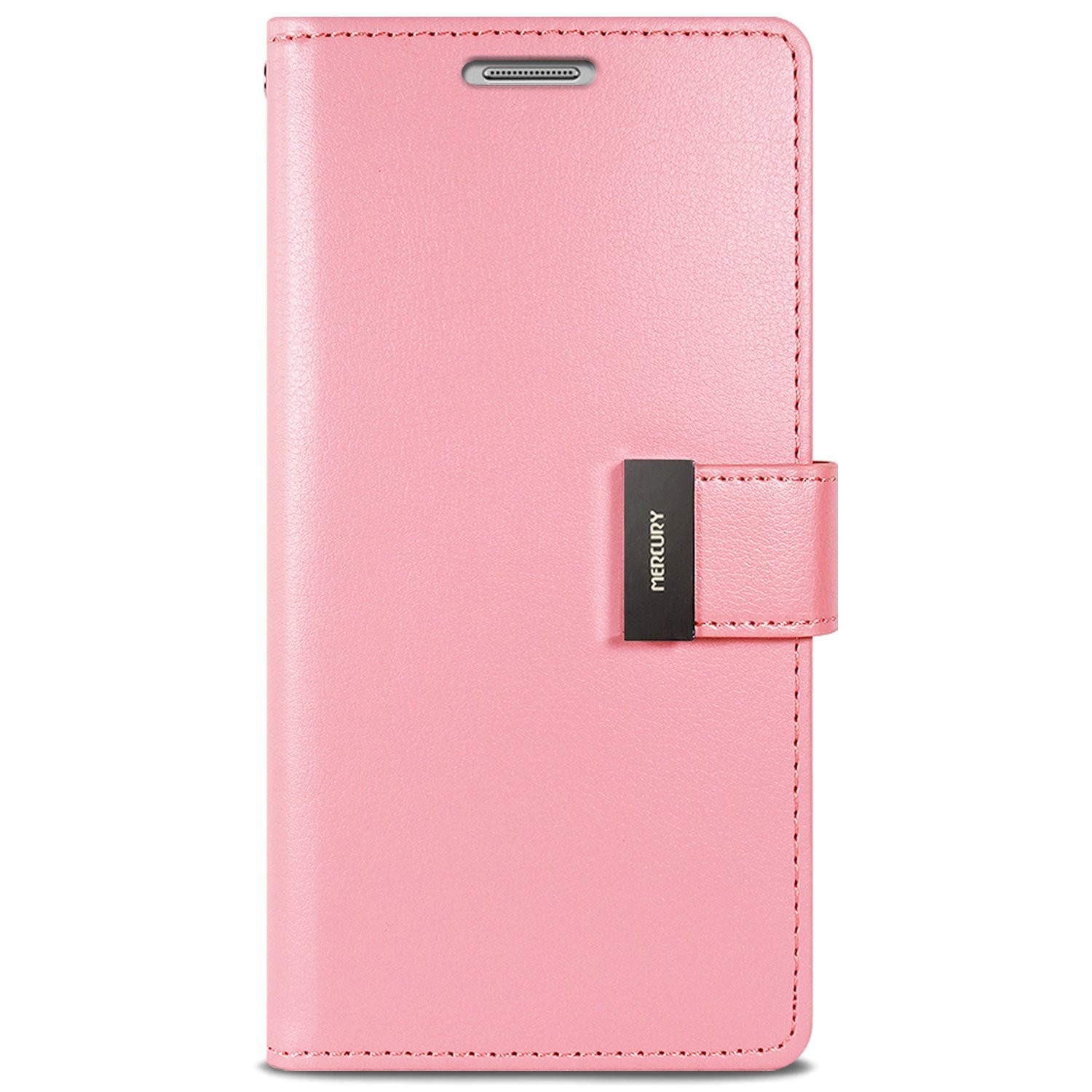 Eleganten etui Goospery Rich Diary za iPhone X / XS - roza