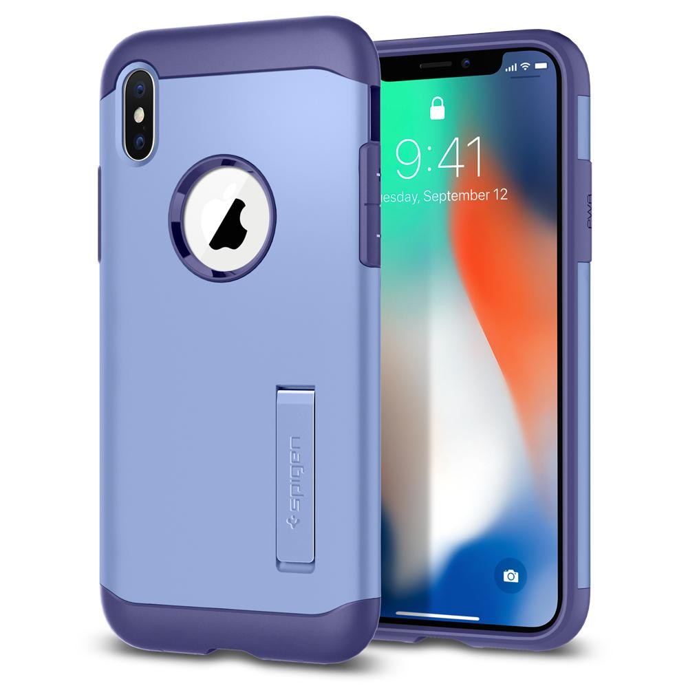 Ovitek Spigen "Slim Armor" za iPhone X - violet