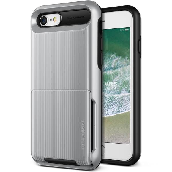 Ovitek VRS Design "Damda Folder" za iPhone 8 / iPhone 7 - silver