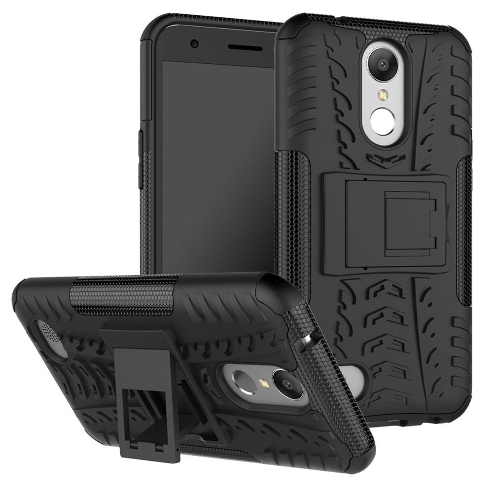 Hibriden TPU gel ovitek "Tough" za LG K10 2017 - črn