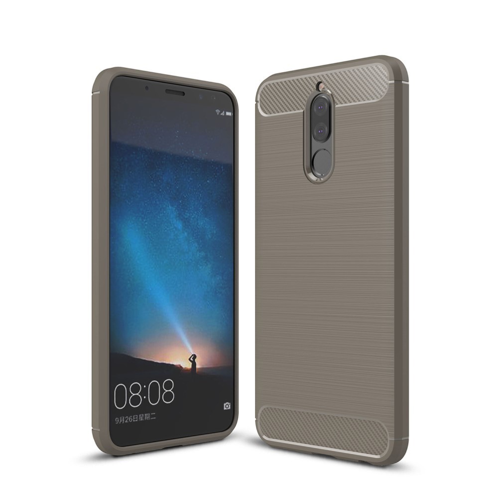 TPU gel ovitek "Brushed Carbon" za Huawei Mate 10 Lite - siv
