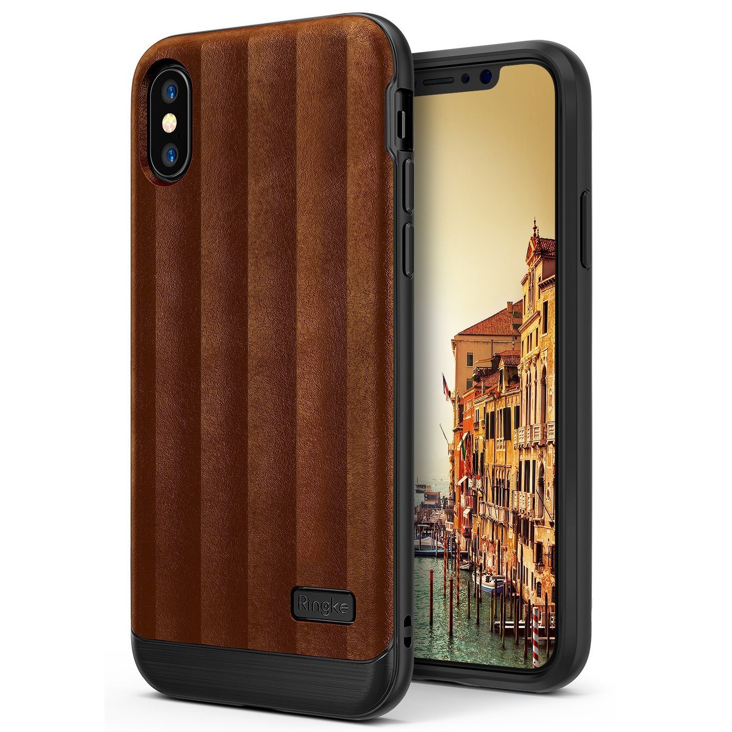 Ovitek Ringke "Flex S" za iPhone X - brown