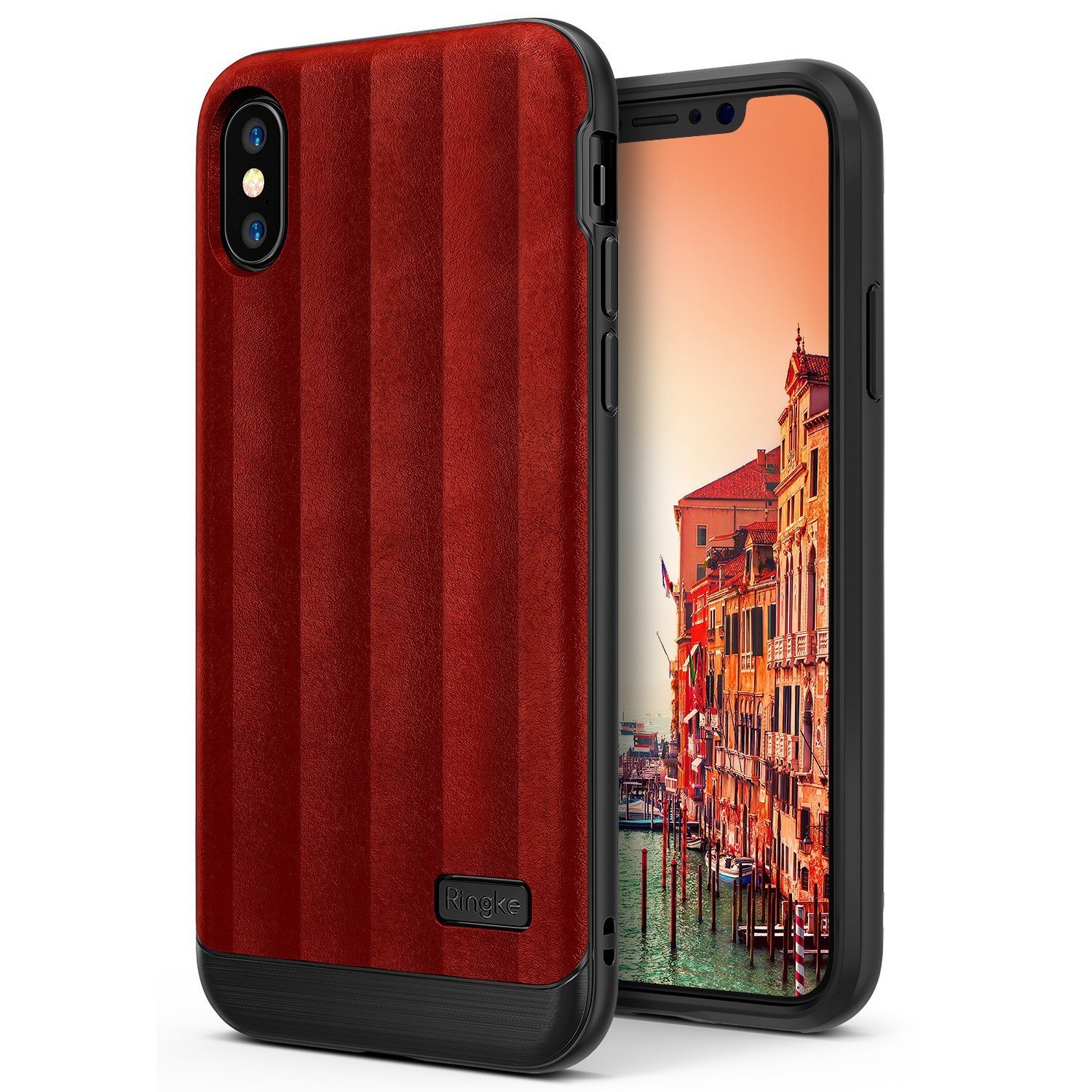 Ovitek Ringke "Flex S" za iPhone X - blaze red