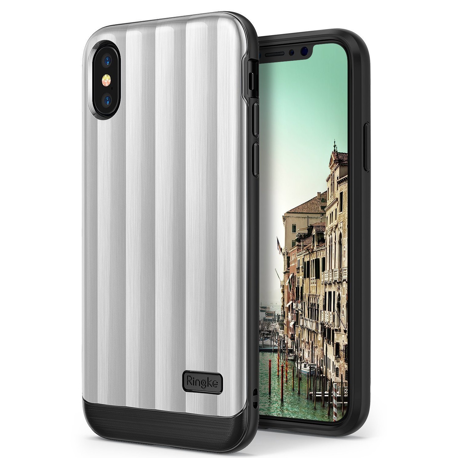 Ovitek Ringke "Flex S Pro" za iPhone X - ice silver