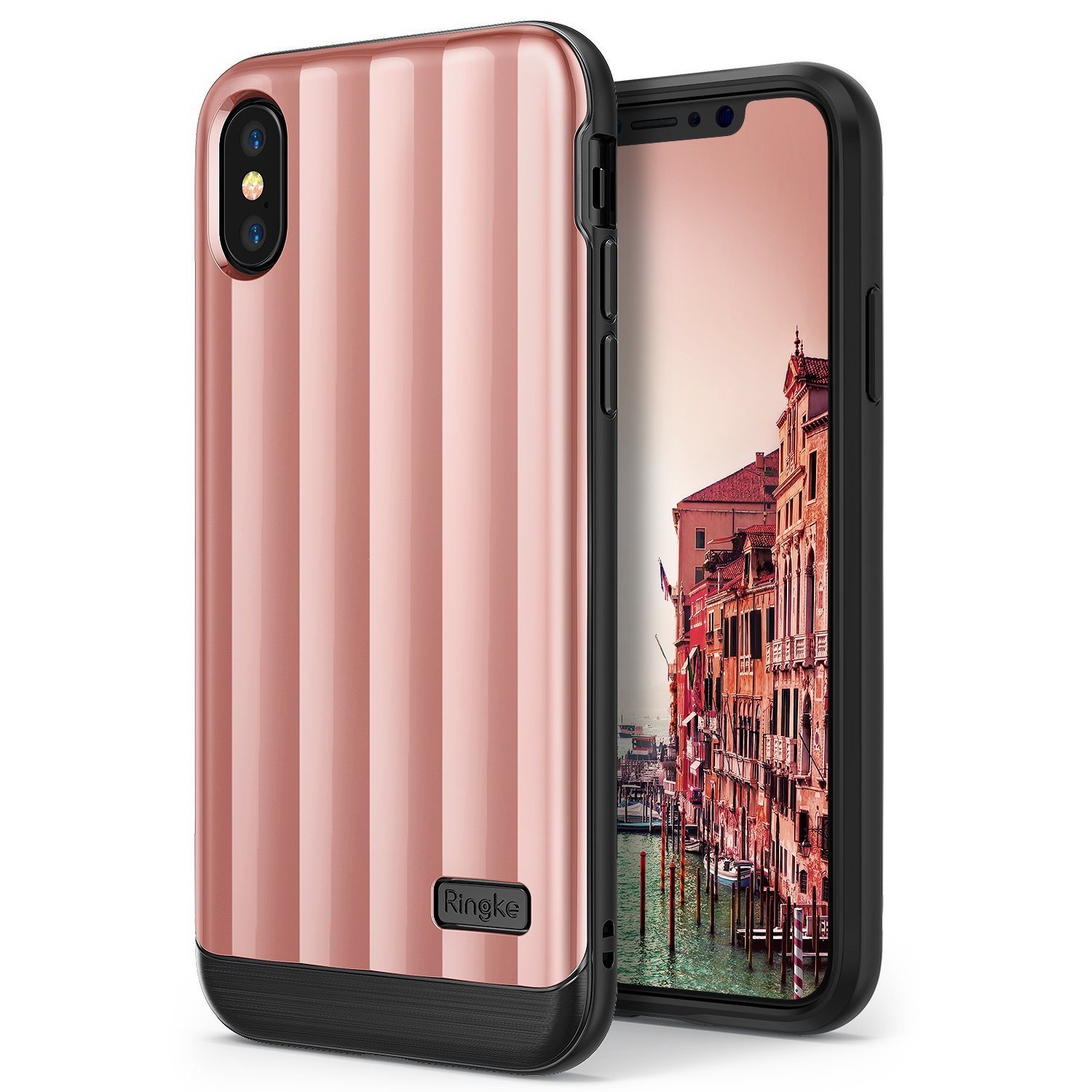 Ovitek Ringke "Flex S Pro" za iPhone X - rose pink