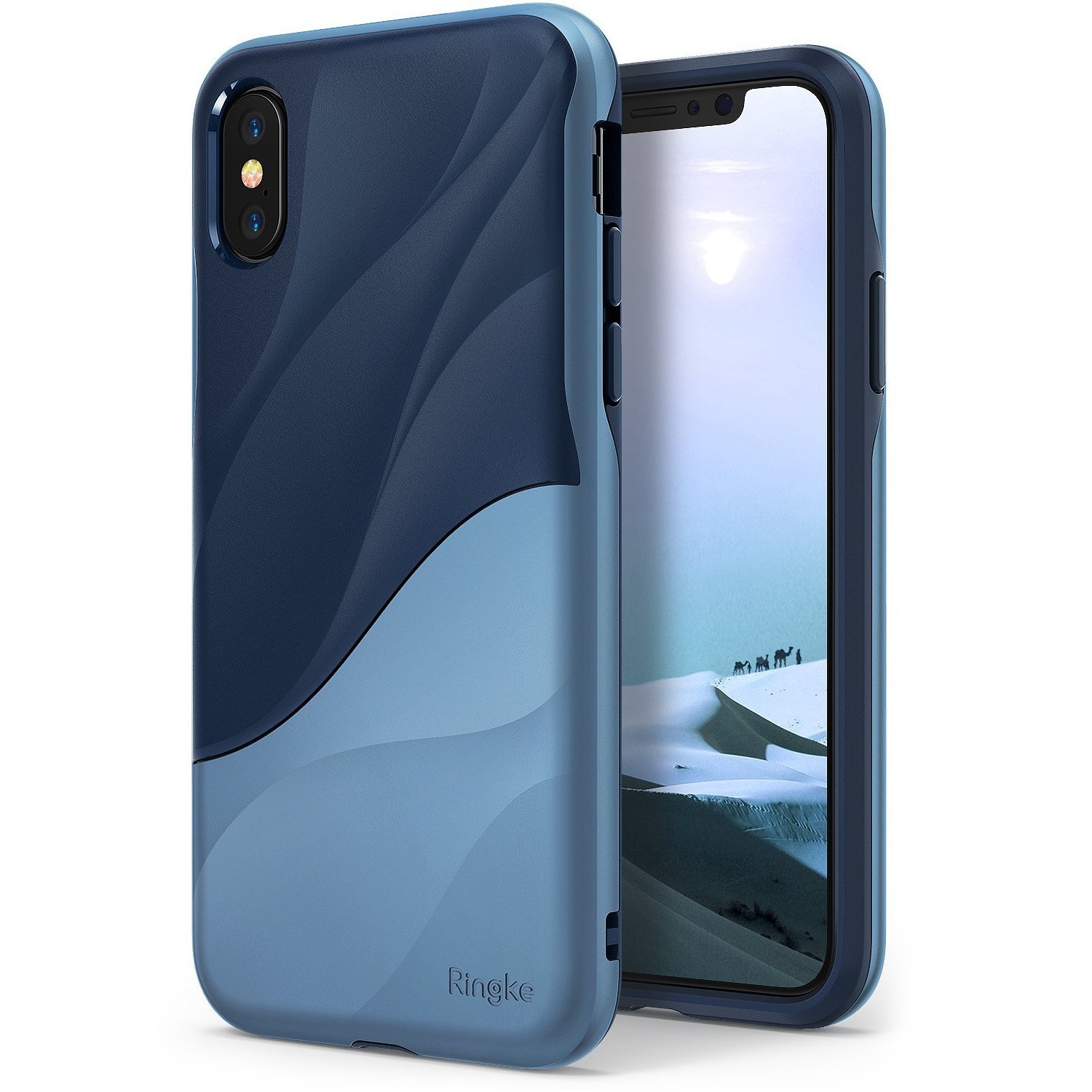 Ovitek Ringke "Wave" za iPhone X - coastal blue