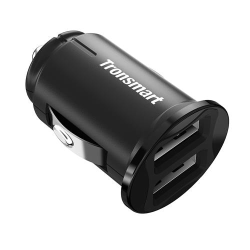 Premium avtopolnilec z 2 USB izhodoma za polnjenje Tronsmart "C24"