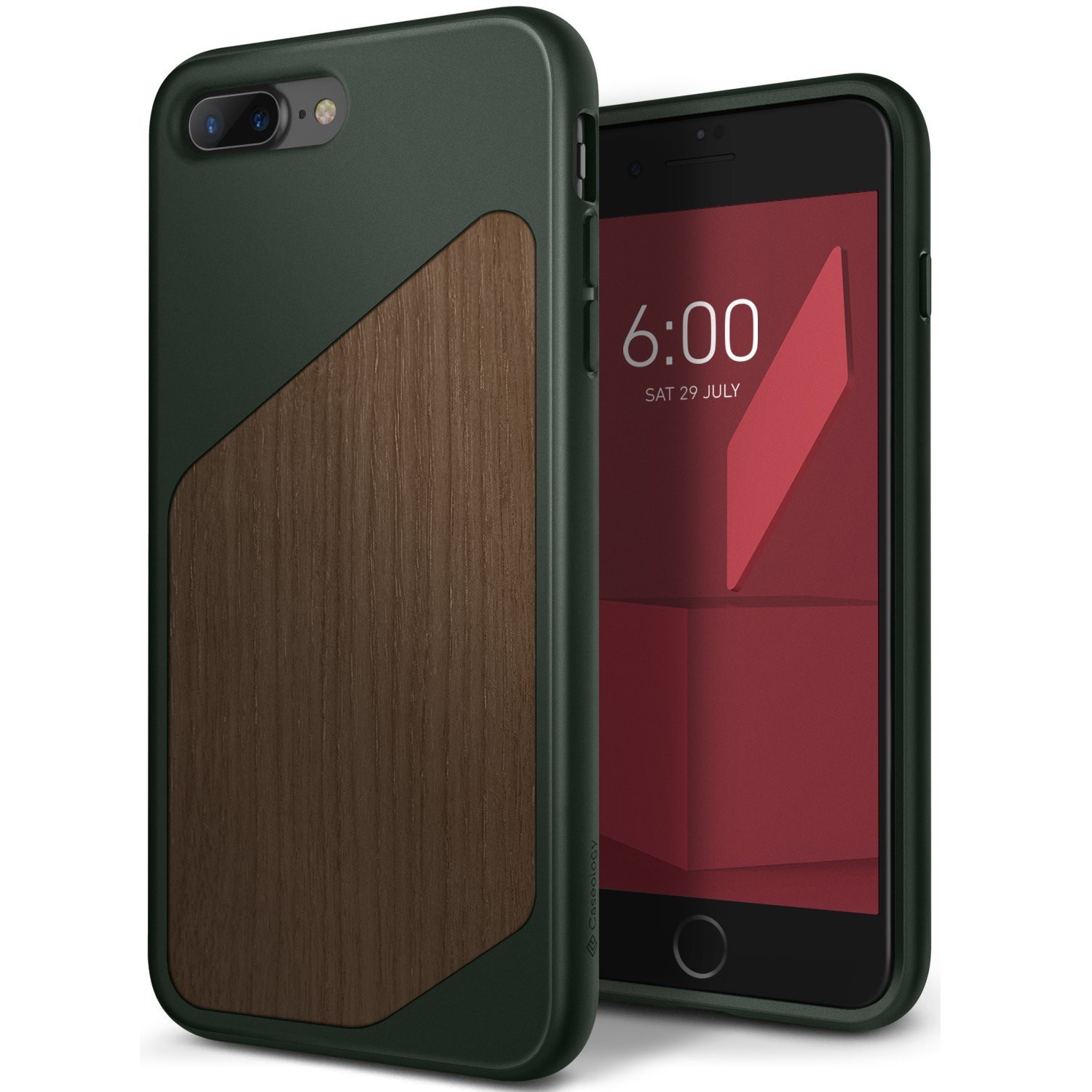 Ovitek Caseology Spectra Series za iPhone 8 Plus - wood pine green