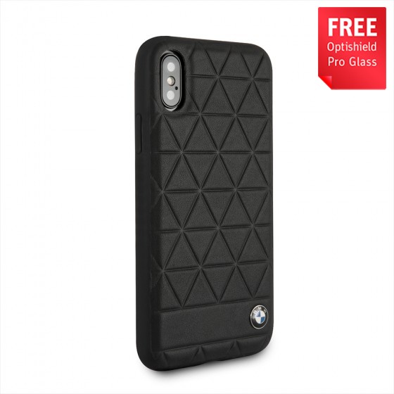 Originalen ovitek BMW "Embossed Hexagons Signature Collection" za iPhone X / XS