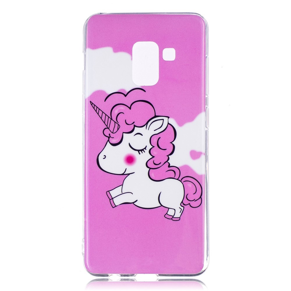 Ovitek svetleč v temi "Unicorn" za Samsung Galaxy A8 2018