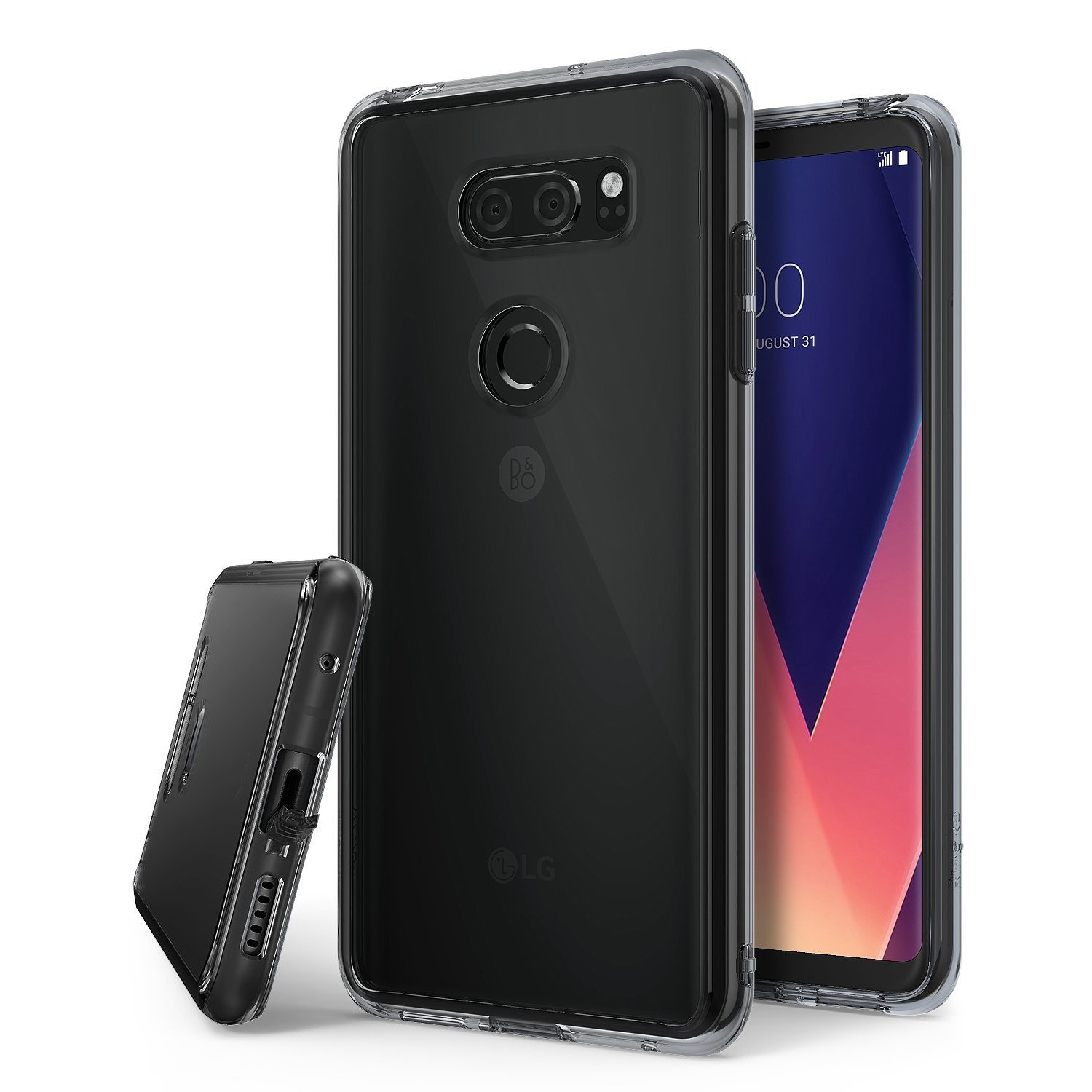 Ovitek Ringke "Fusion" za LG V30 - smoke black