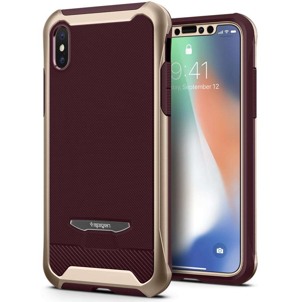 Ovitek Spigen "Reventon" za iPhone X - metallic gold