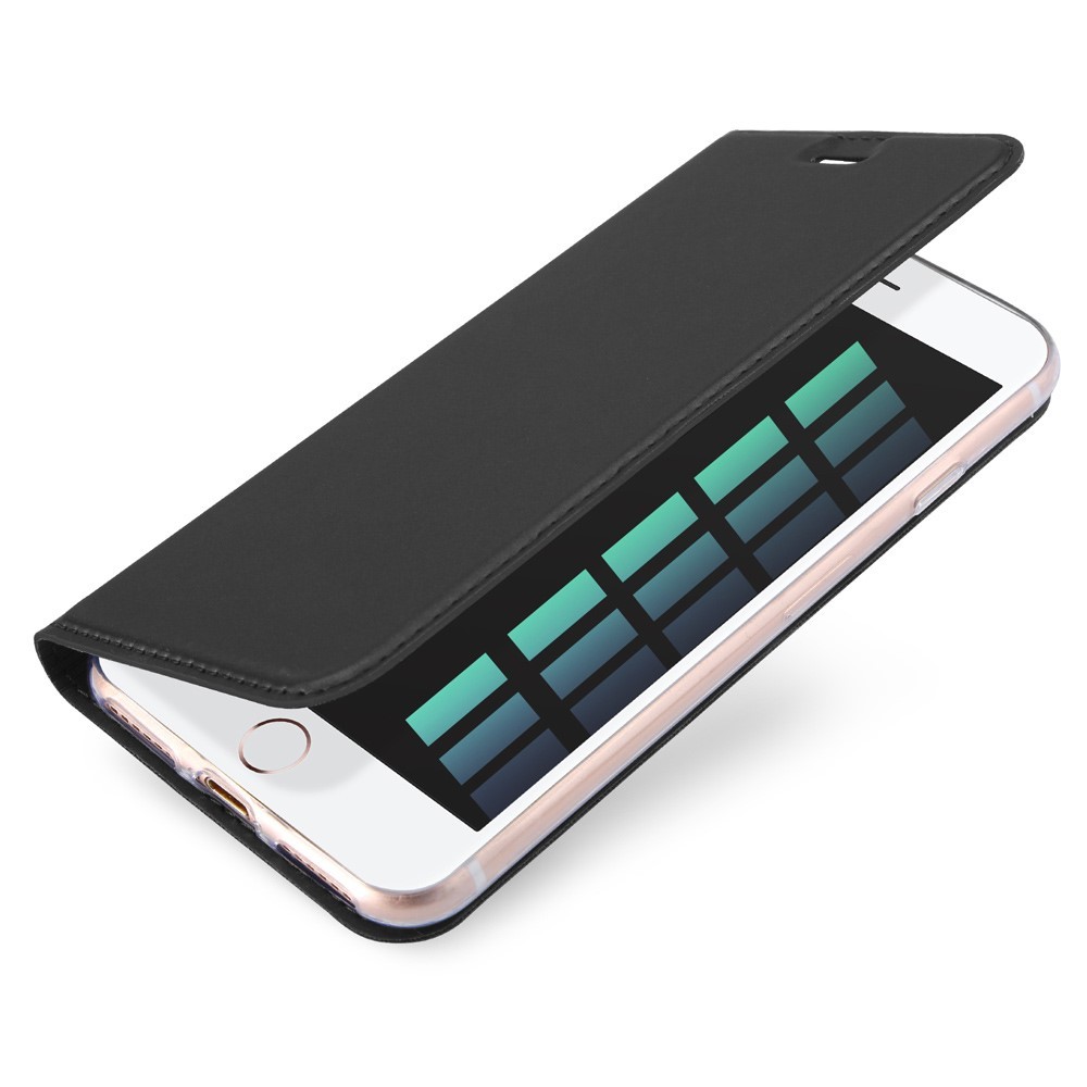 Modni etui "Skin" za iPhone SE 2022 / iPhone SE 2020 / iPhone 8 / iPhone 7 iz umetnega usnja - siv