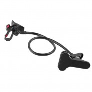 Ukrivljeno stojalo "Gooseneck" za pametne telefone - črno