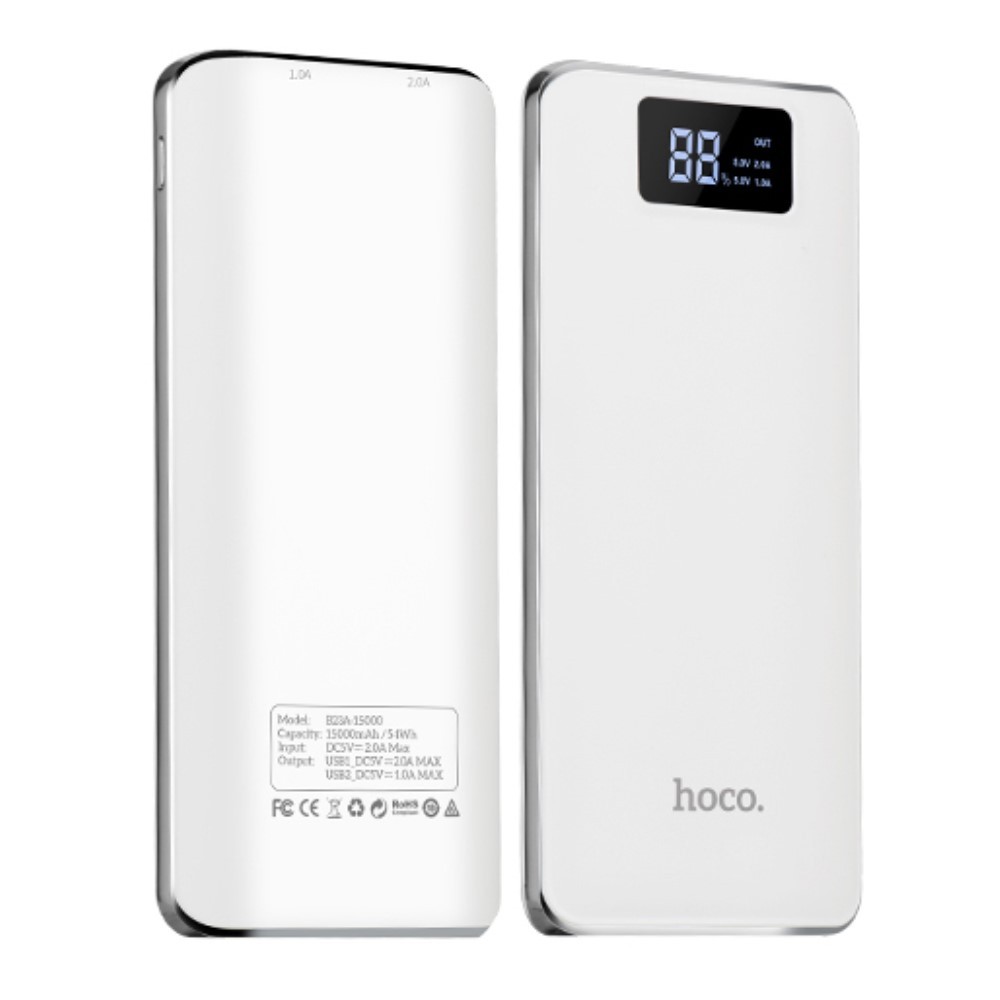 Power bank Hoco "Flowed" - 15000 mAh - bel