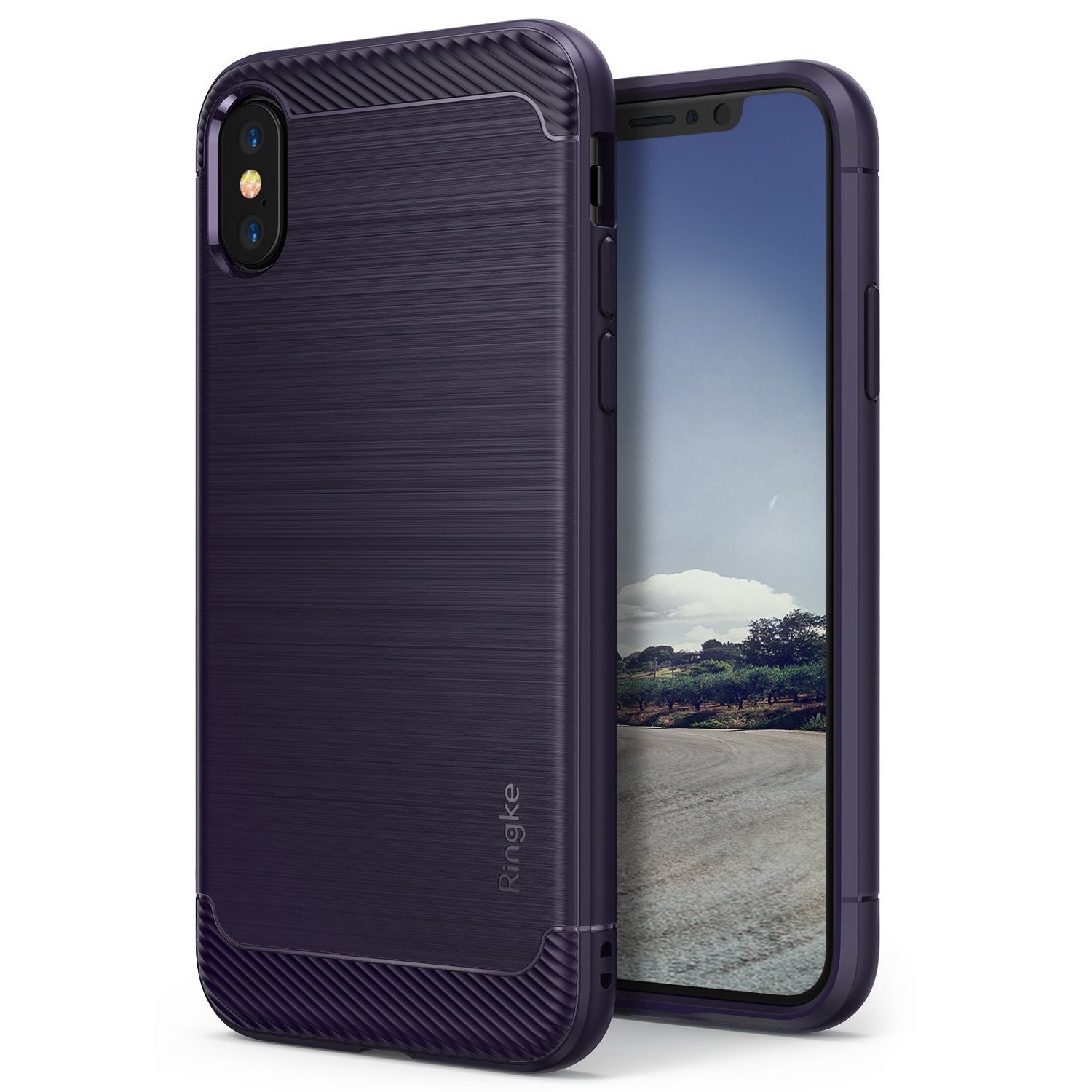 Ovitek Ringke "Onyx" za iPhone X - plum violet