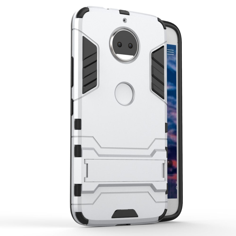 Robusten ovitek "Impact X" za Motorola Moto G5S Plus - srebrn