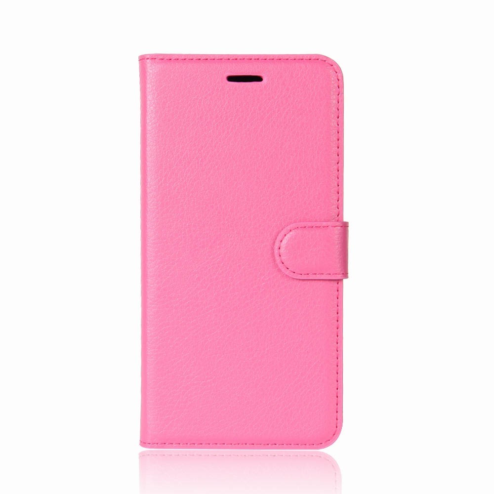 Etui "Litchi" za Huawei P20 Lite iz umetnega usnja - roza
