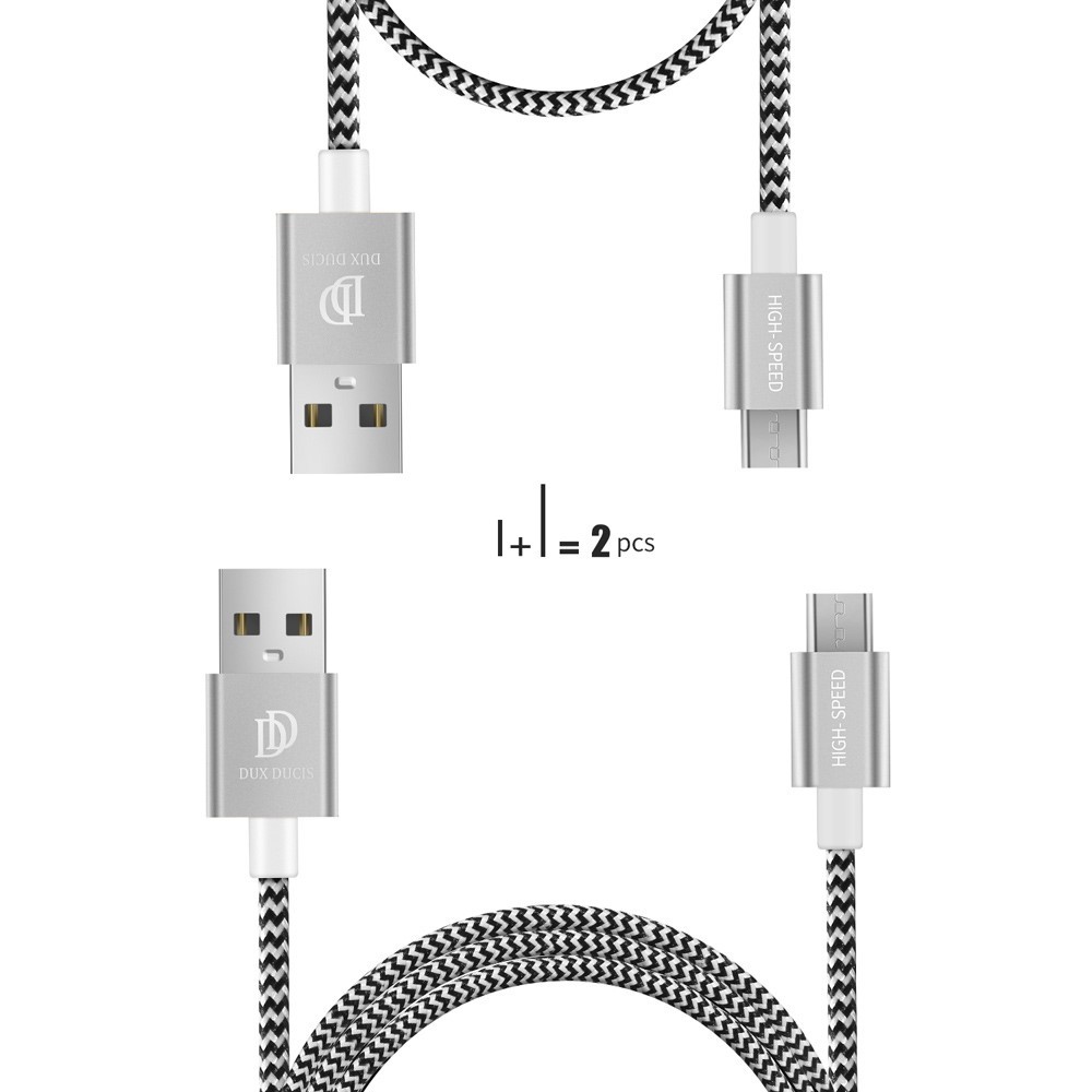 2-pack USB v Micro USB pletenih kablov "Kwatt"