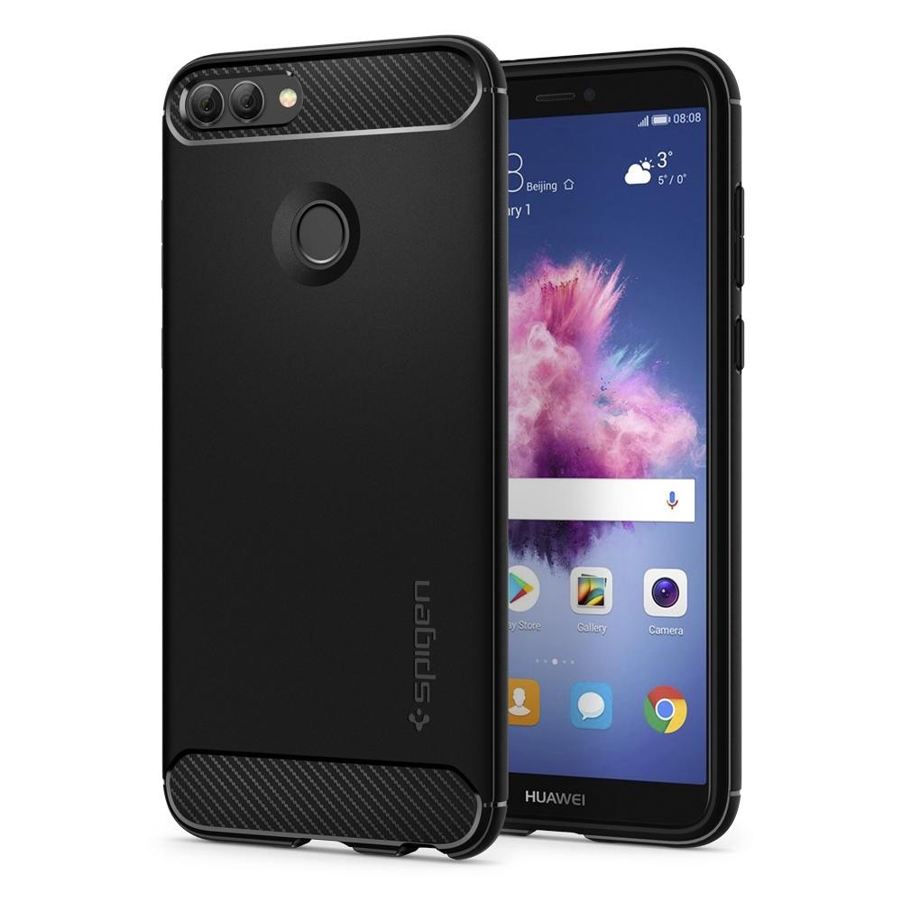 Ovitek Spigen "Rugged Armor" za Huawei P Smart - black