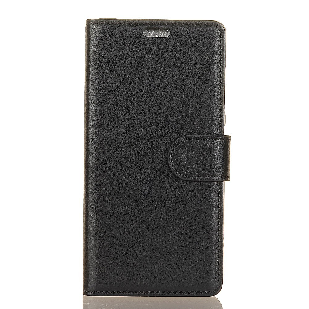 Eleganten etui "Litchi" za HTC U12+ - črn