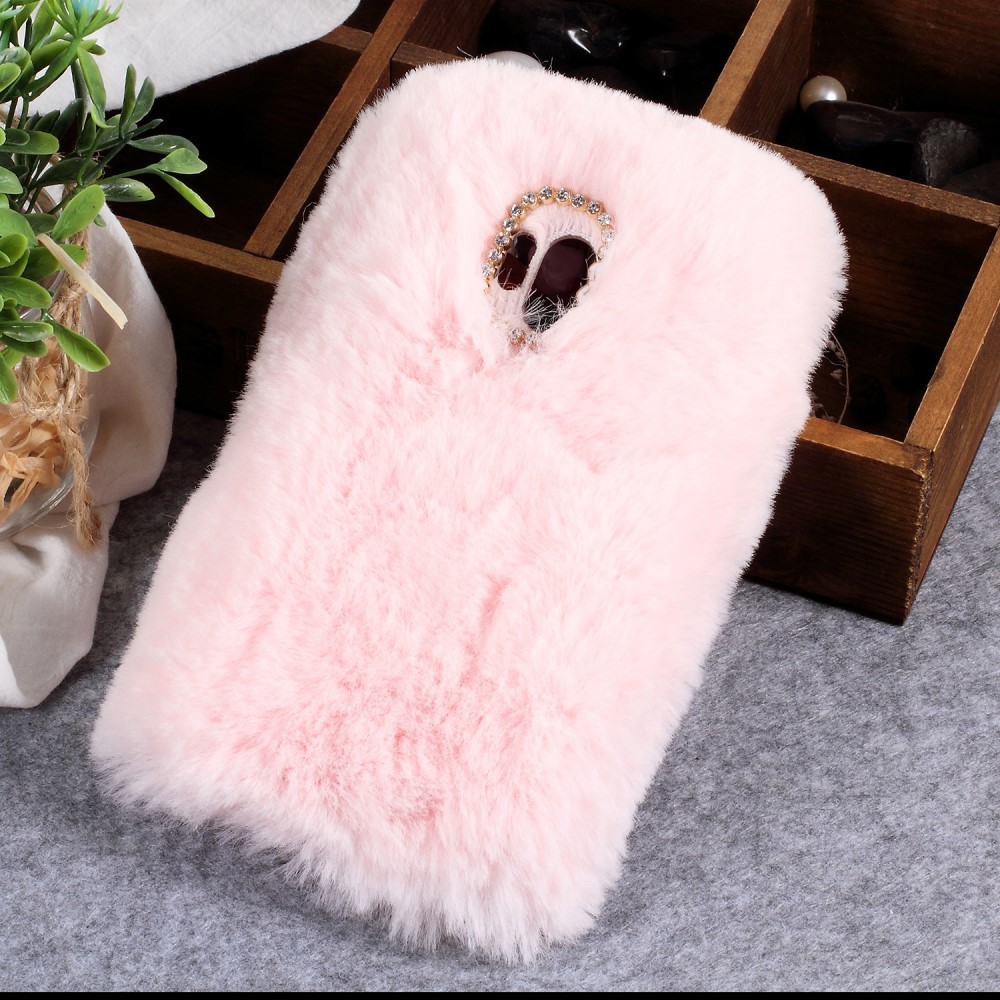 Modni ovitek "Fluffy" za LG G7 / G7 ThinQ - roza