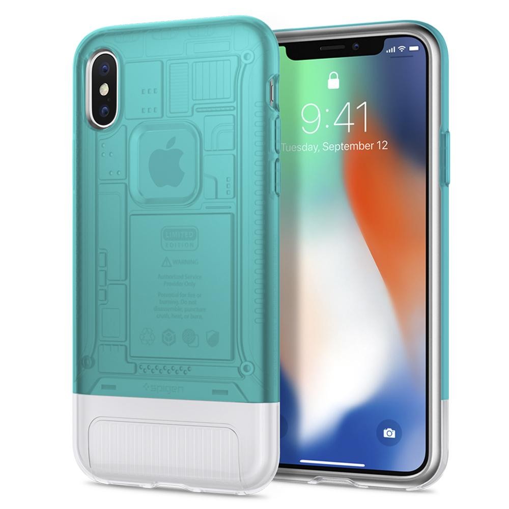 Ovitek Spigen "Classic C1" za iPhone X - bondi blue