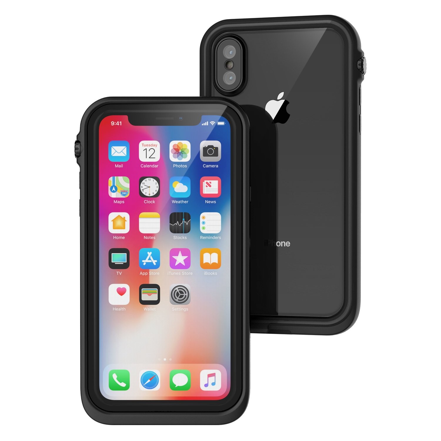 Premium vodoodporen ovitek Catalyst za iPhone X - black