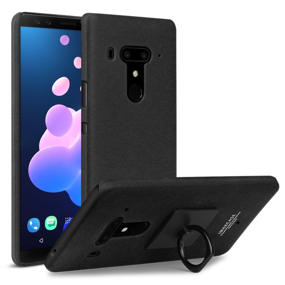 Trden TPU ovitek "Snap Ring" za HTC U12+ - črn