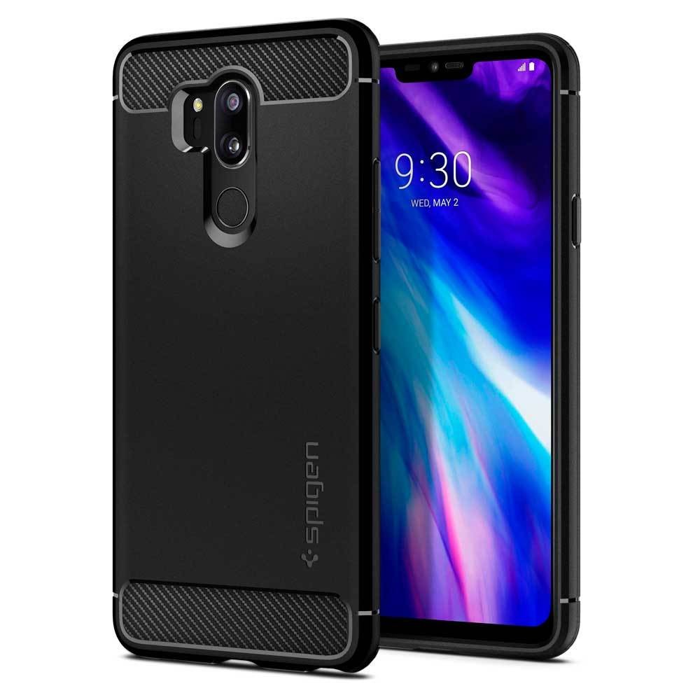 Ovitek Spigen "Rugged Armor" za LG G7 / G7 ThinQ - black