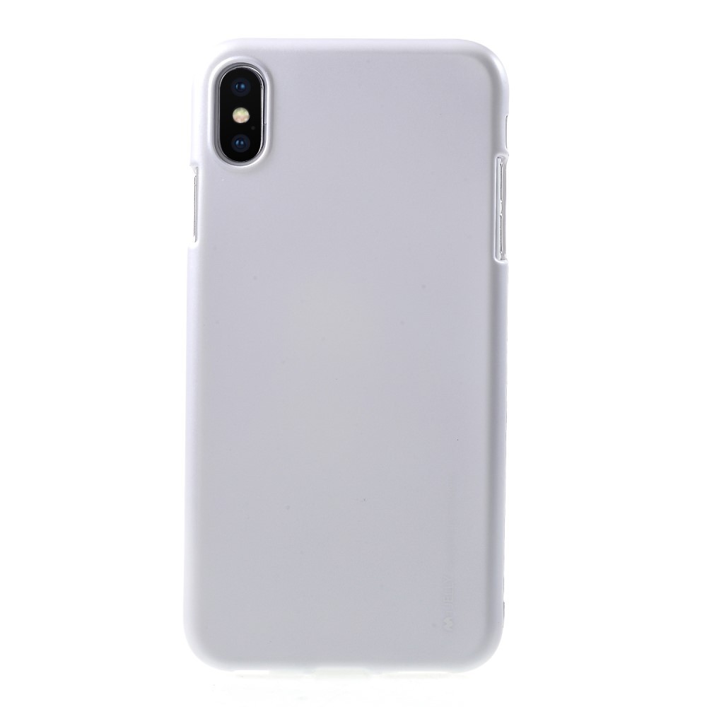 TPU gel ovitek Goospery iJelly Case za iPhone XS Max - srebrn