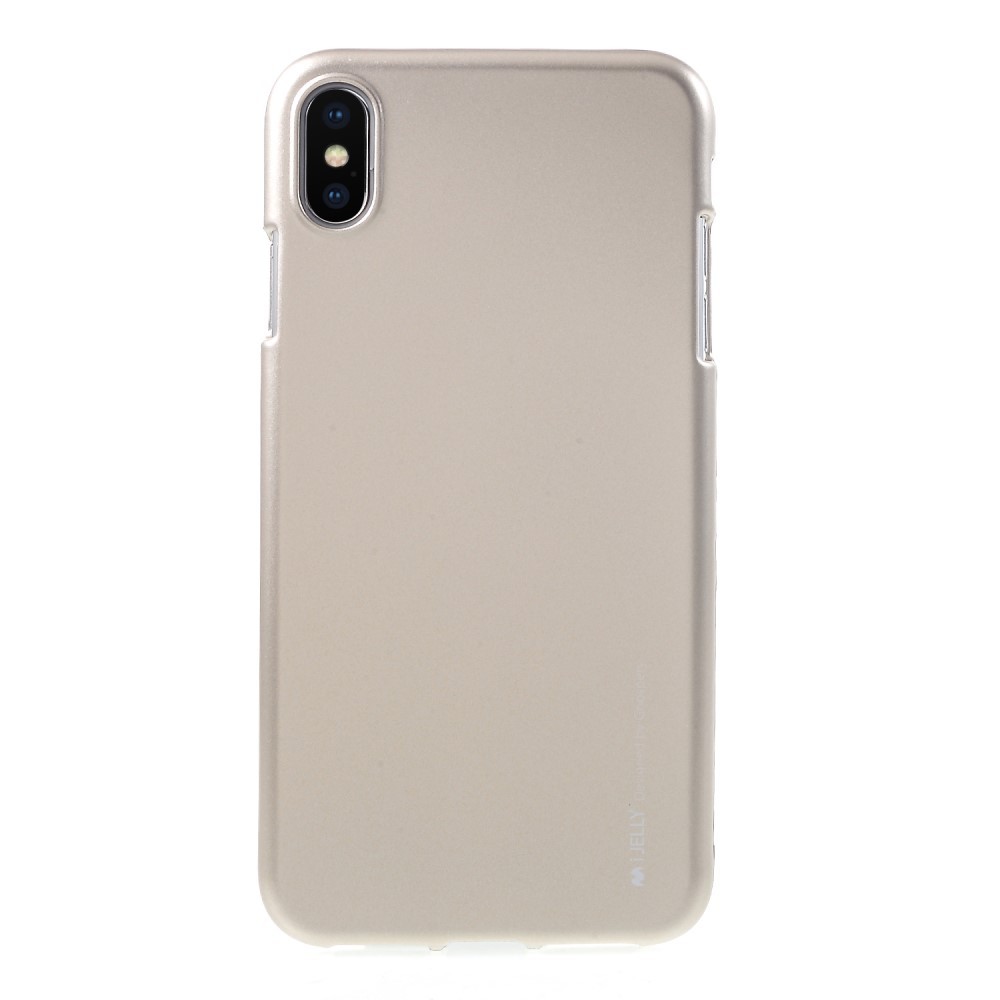 TPU gel ovitek Goospery iJelly Case za iPhone XS Max - zlate barve