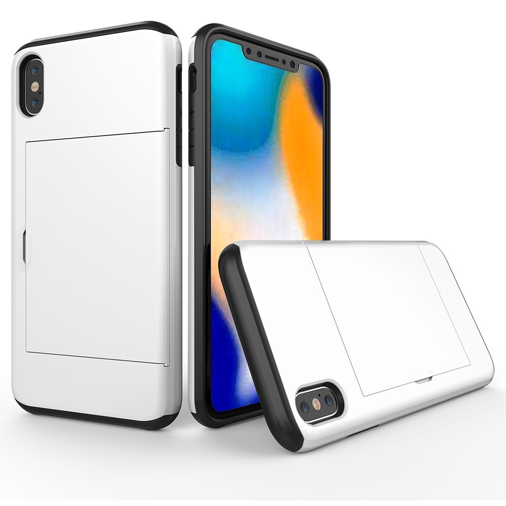 Hibriden TPU gel ovitek "Slot" za iPhone XS Max - bel