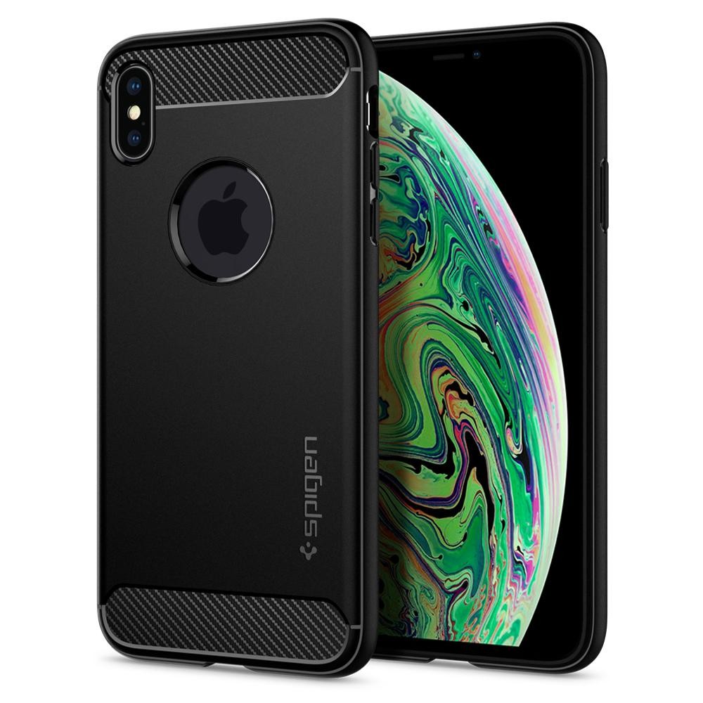 Ovitek Spigen "Rugged Armor" za iPhone XS Max - black