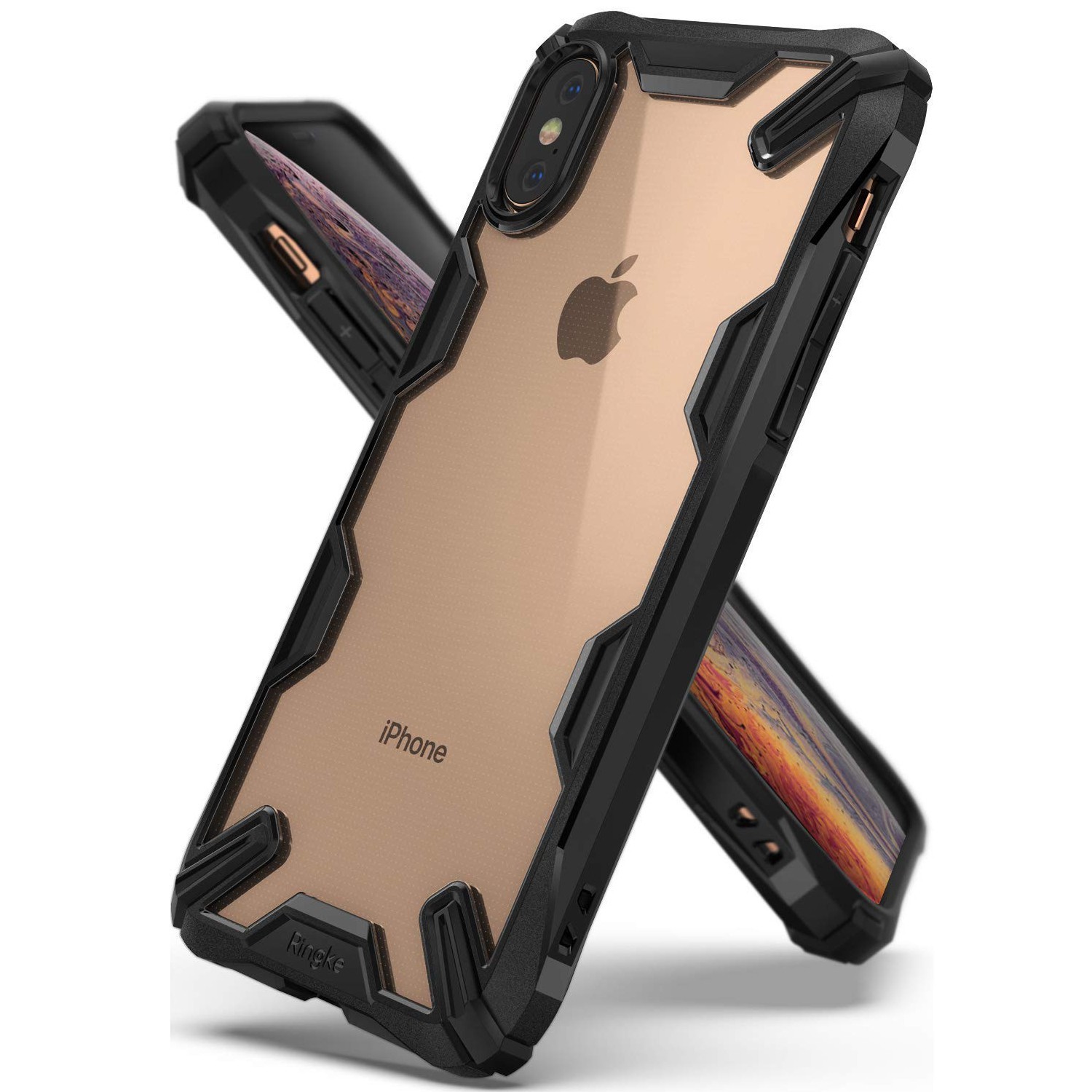 Ovitek Ringke "Fusion X" za iPhone X / XS - black