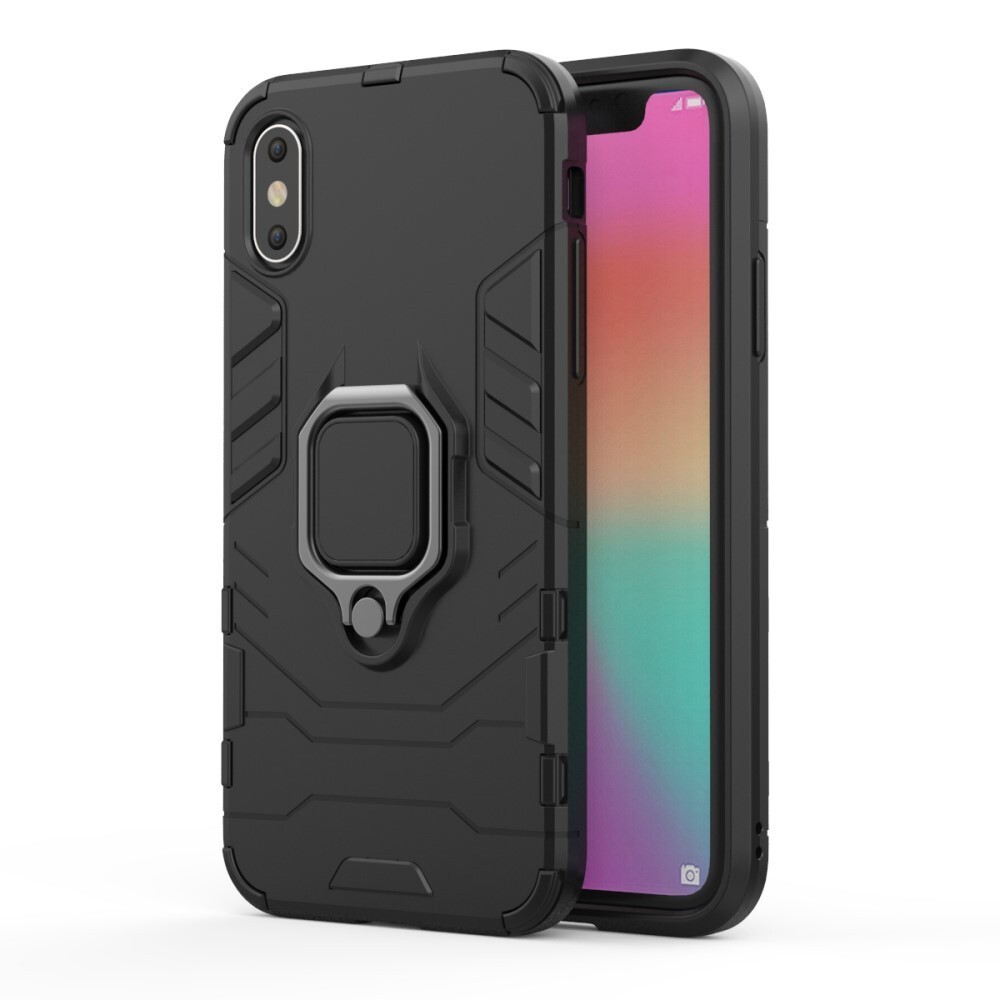 Robusten ovitek "Impact X Ring" za Iphone X / XS - črn