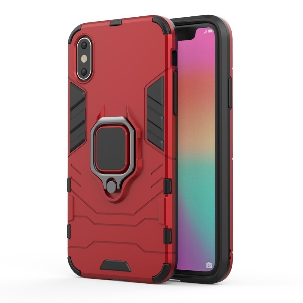 Robusten ovitek "Impact X Ring" za Iphone X / XS - rdeč
