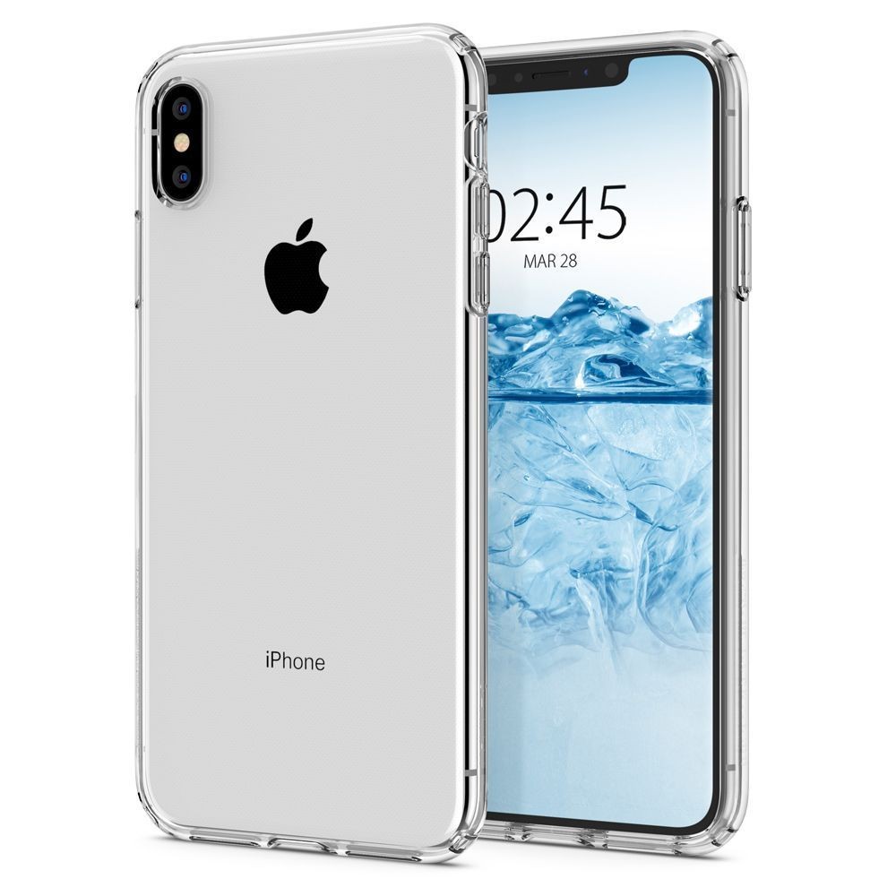 Ovitek Spigen "Liquid Crystal" za iPhone X / XS - crystal clear