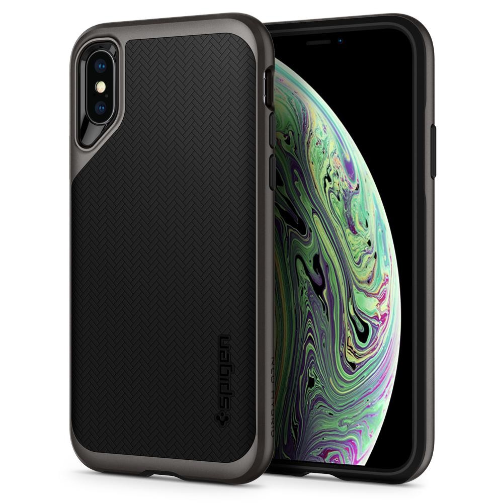 Ovitek Spigen "Neo Hybrid" za iPhone X / XS - gunmetal