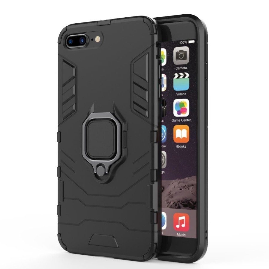 Robusten ovitek "Impact X Ring" za iPhone 8 Plus / iPhone 7 Plus - črn