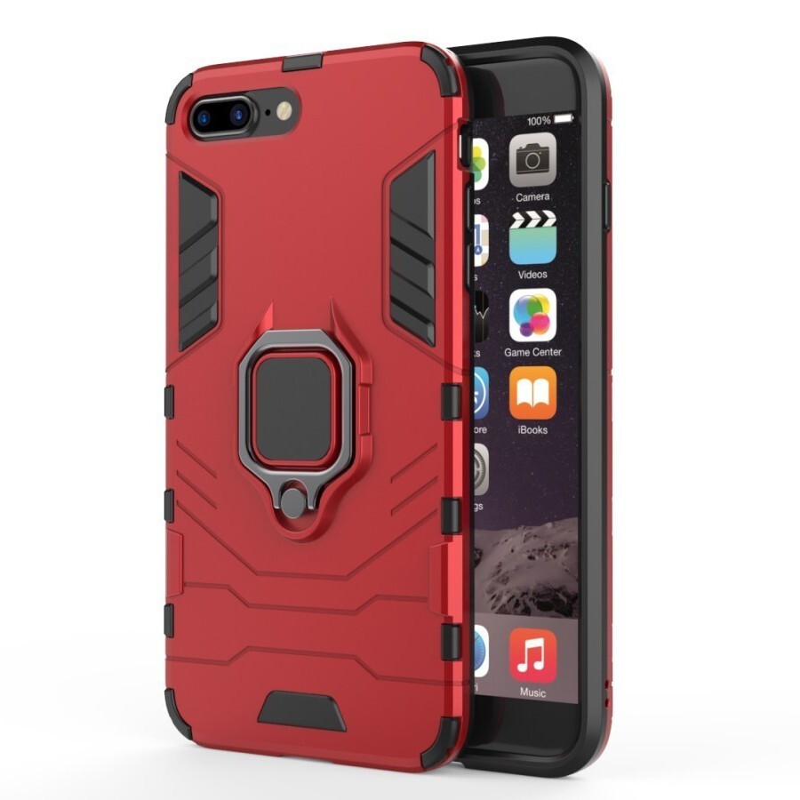 Robusten ovitek "Impact X Ring" za iPhone 8 Plus / iPhone 7 Plus - rdeč