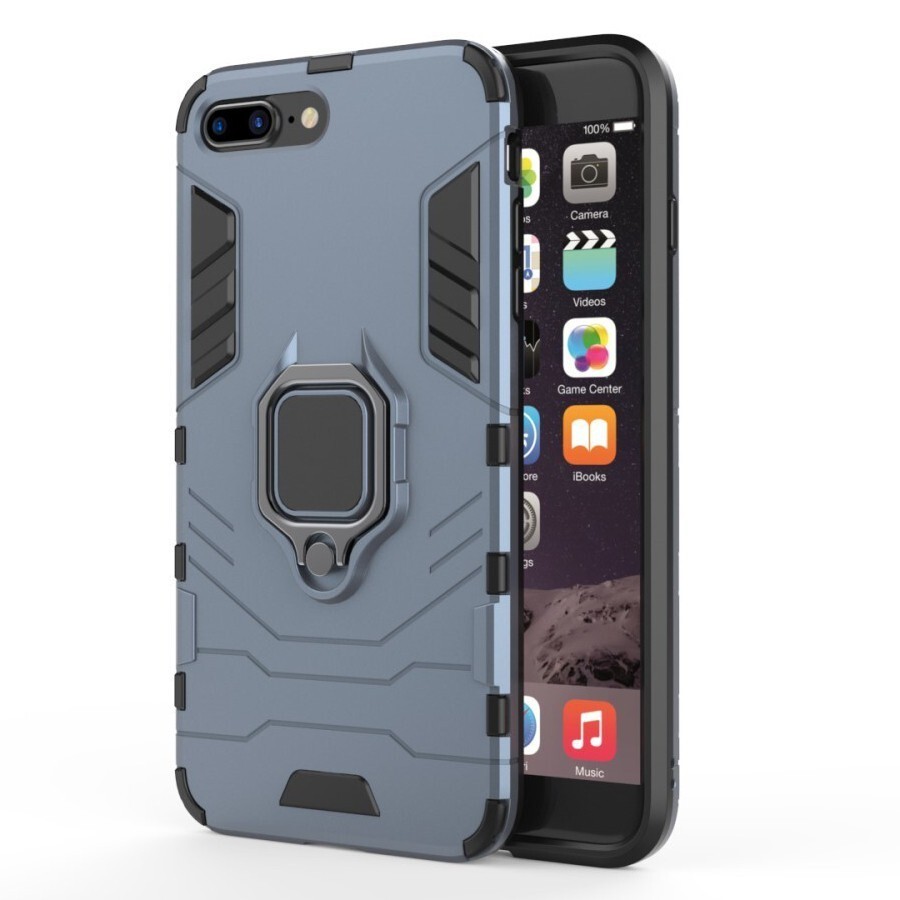 Robusten ovitek "Impact X Ring" za iPhone 8 Plus / iPhone 7 Plus - temno moder