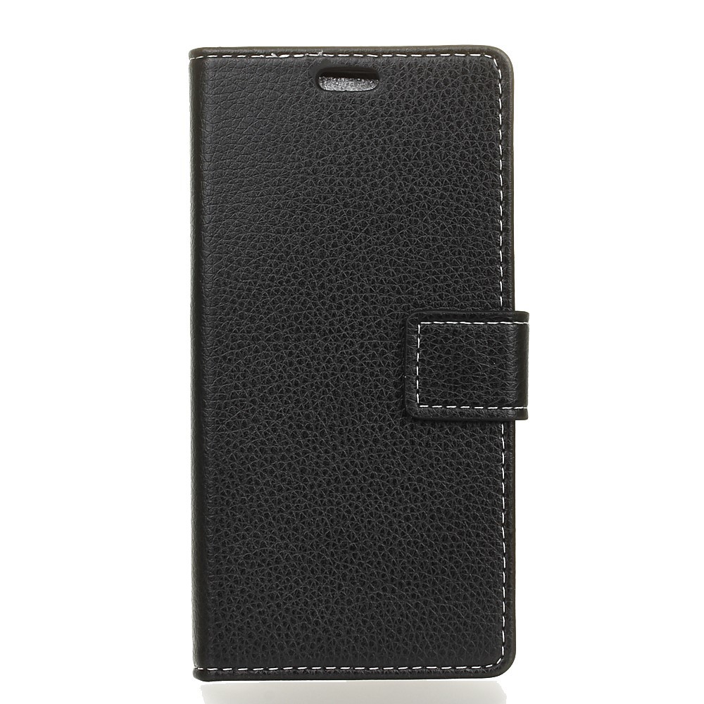 Eleganten etui "Litchi" za Xiaomi Mi A2 Lite / Redmi 6 Pro - črn