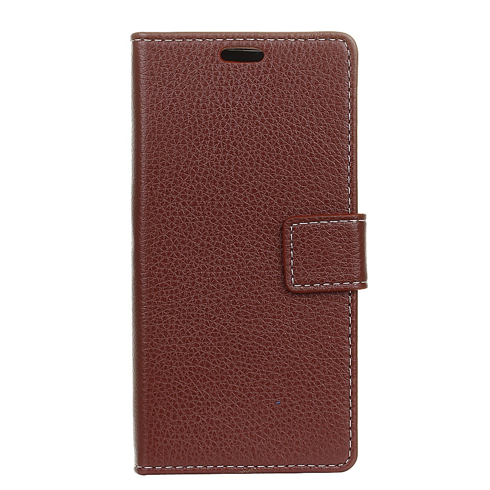 Eleganten etui "Litchi" za Xiaomi Mi A2 Lite / Redmi 6 Pro - rjav