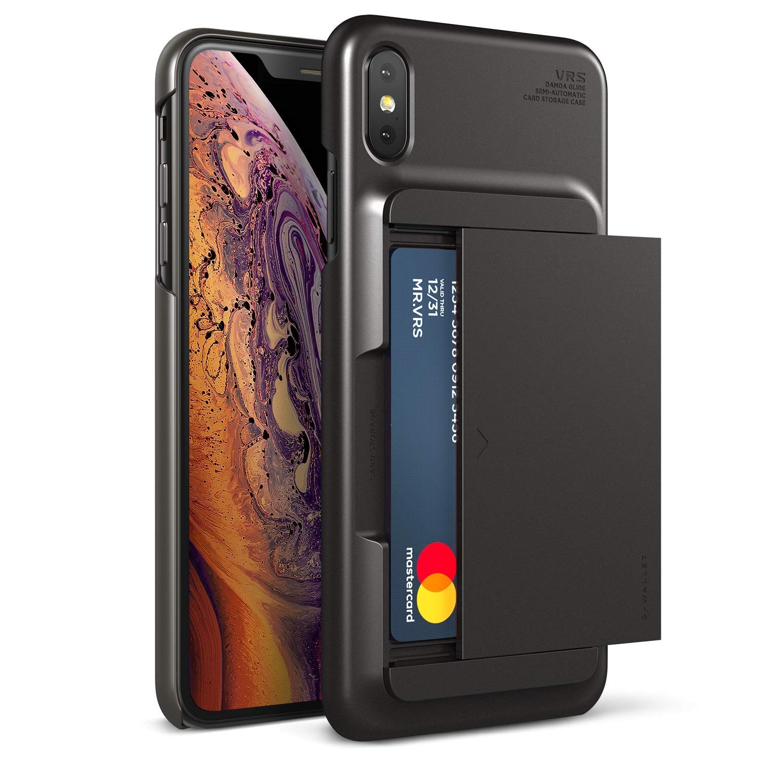 Ovitek VRS Design "Damda Glide" za iPhone XS Max - charcoal black