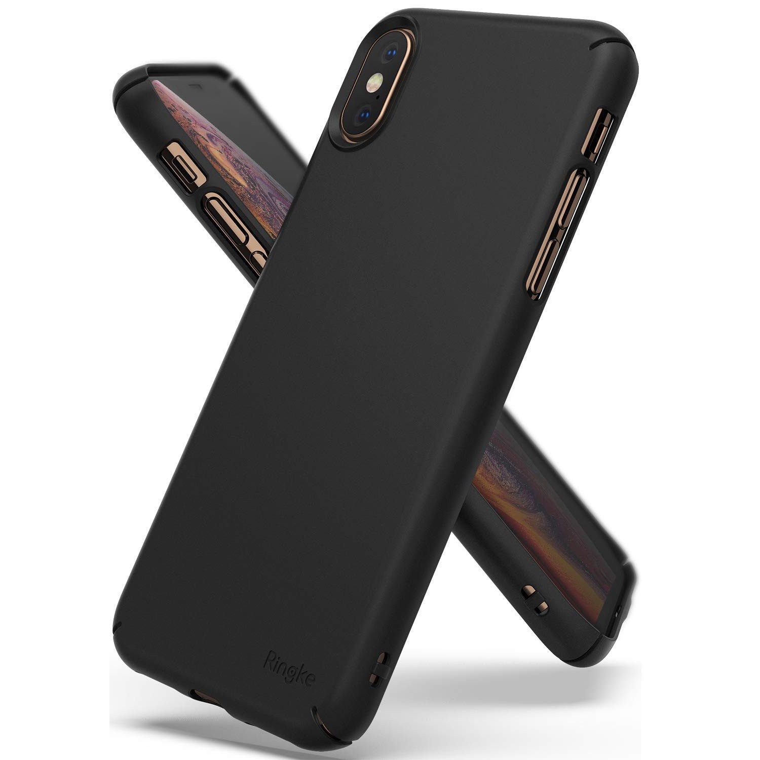 Ovitek Ringke "Slim" za iPhone X / XS - black